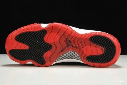 BLACK 528895-012 MENS AIR RED 11 RETRO JORDAN  LOW "BRED" 1111